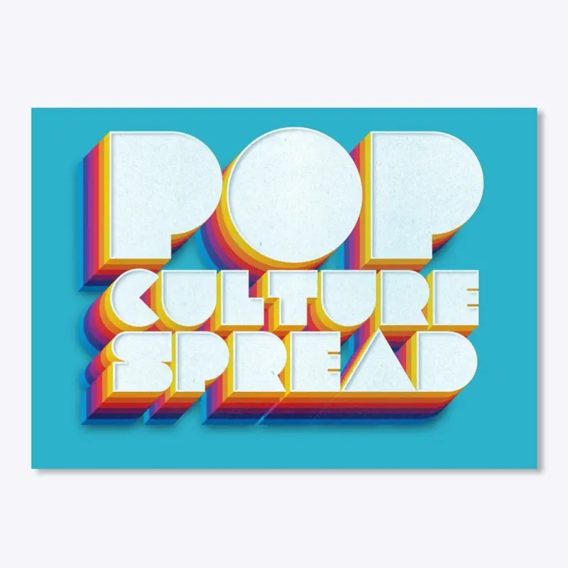 Popculturespread Retro Logo Sticker